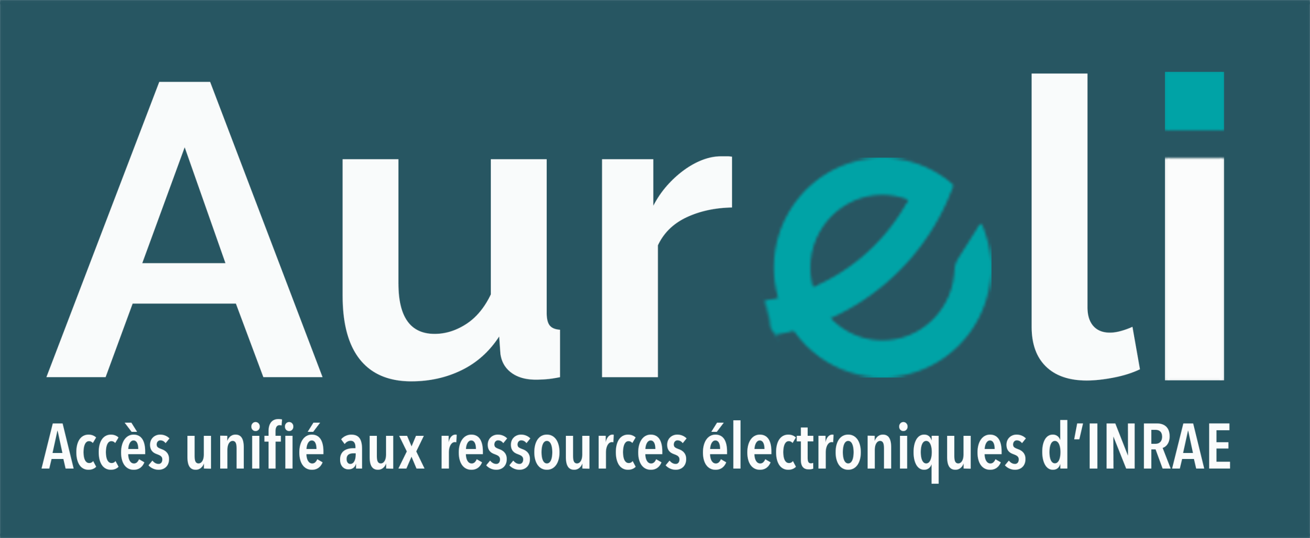 Aureli, accès unifié aux ressources électroniques d'INRAE
