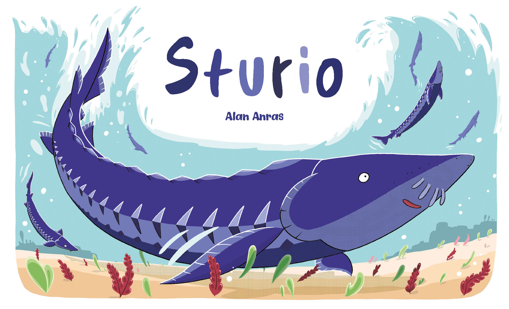 Sturio, bande dessinée de Alain Anras et Marie-Laure Acolas illustrant les recherches scientifiques consacrées à l'esturgeon européen