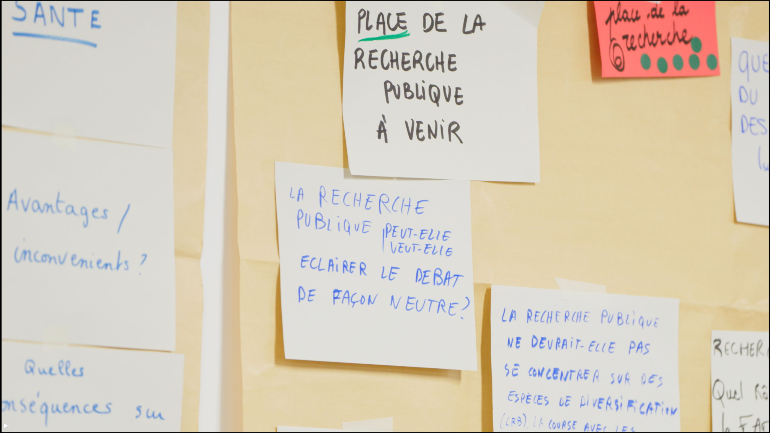 Exemple de questions formulées lors de l’atelier 1 sur le centre INRAE Provence-Alpes-Côte d’Azur 