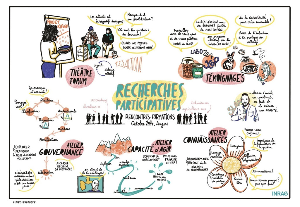 Résumé graphique en sketchnote du premier présentiel.